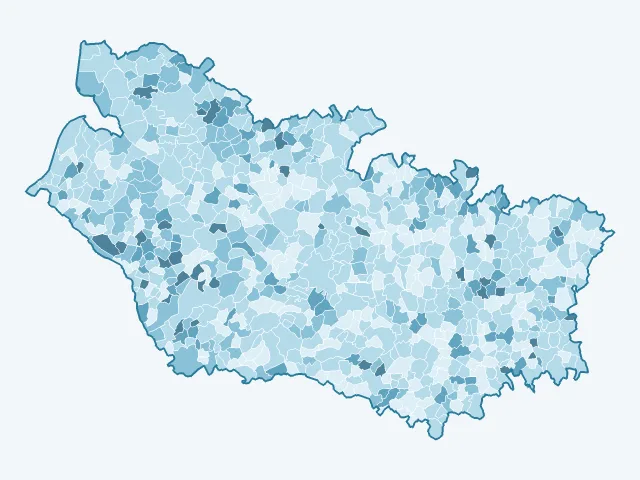 Carte du vote Valérie Pécresse dans la Somme (80)