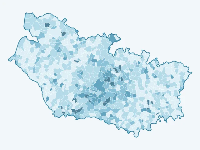 Carte du vote Yannick Jadot dans la Somme (80)