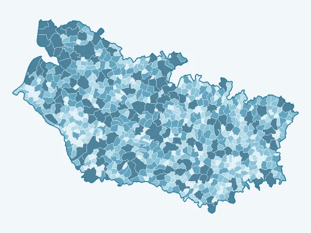 Carte de la superficie dans la Somme (80)