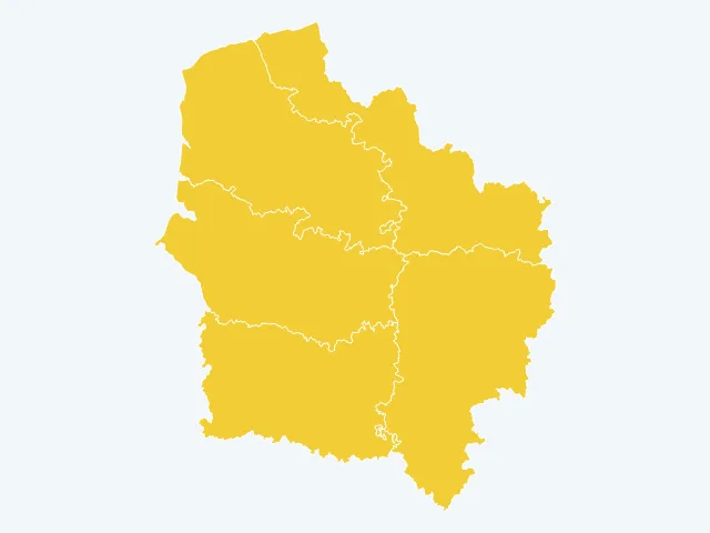 Carte de l'indice de tranquillité dans les Hauts-de-France