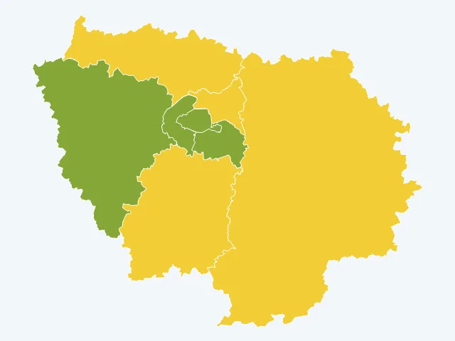 Carte des sports et loisirs en Île-de-France