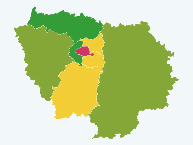 Carte des cambriolages en Île-de-France