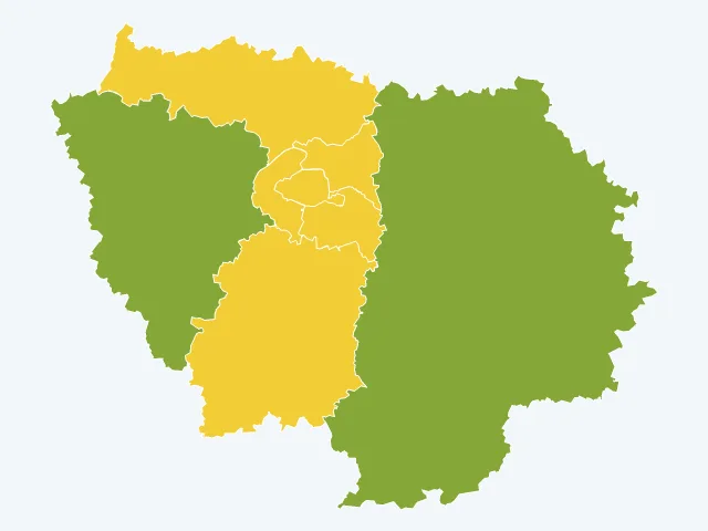Carte de l'environnement en Île-de-France