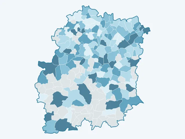 Carte de l'évolution des prix immobiliers dans l'Essonne (91)