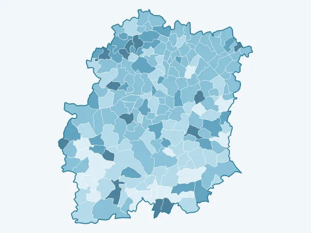 Carte du vote Anne Hidalgo dans l'Essonne (91)