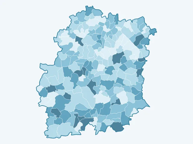 Carte du vote Éric Zemmour dans l'Essonne (91)