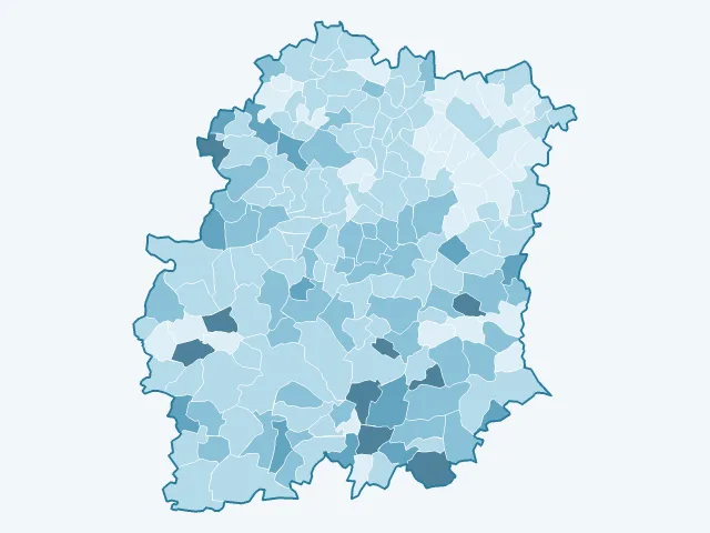 Carte du vote Jean Lassalle dans l'Essonne (91)