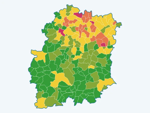 Carte des vols et dégradations dans l'Essonne (91)