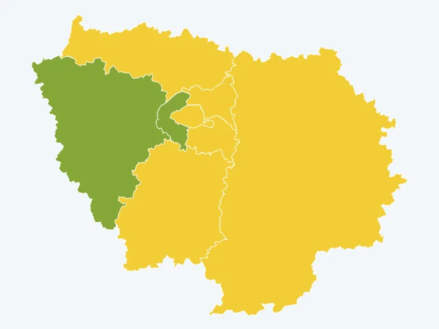 Carte de la satisfaction des habitants en Île-de-France