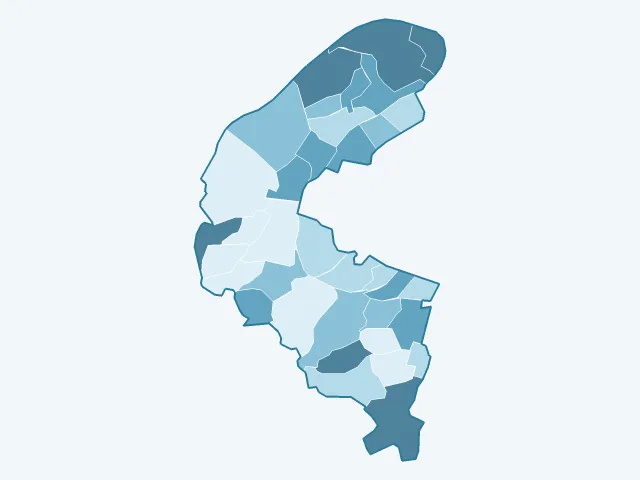 Carte de l'évolution des prix immobiliers dans les Hauts-de-Seine (92)