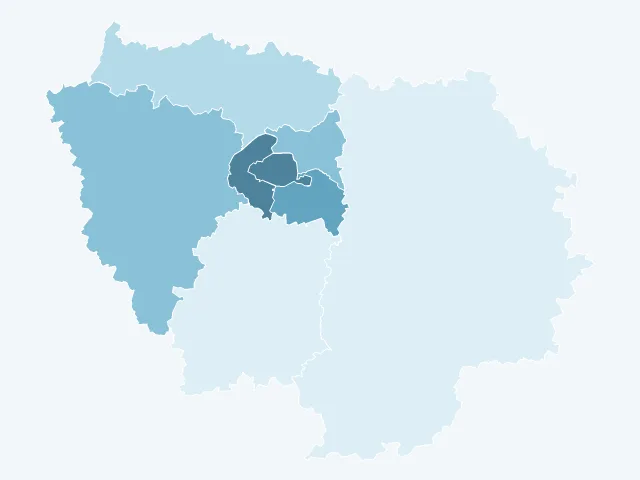 Carte des prix de l'immobilier en Île-de-France