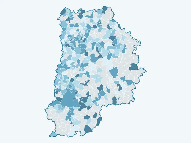 Carte de l'évolution des prix immobiliers dans la Seine-et-Marne (77)