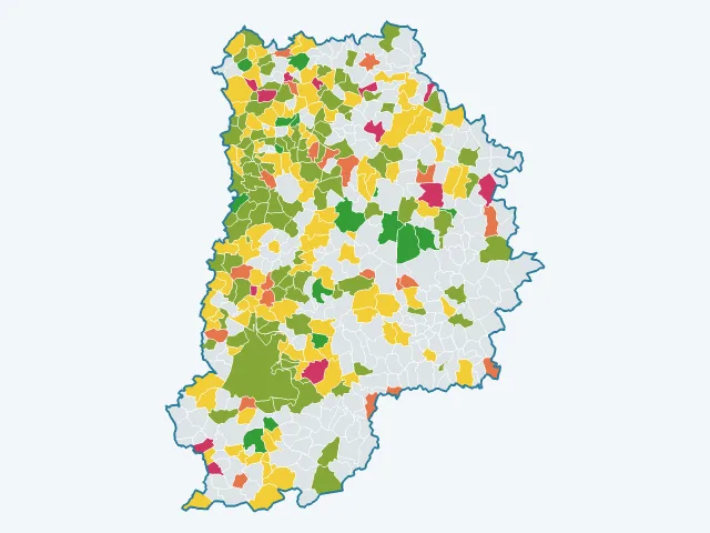 Carte de la satisfaction des habitants dans la Seine-et-Marne (77)