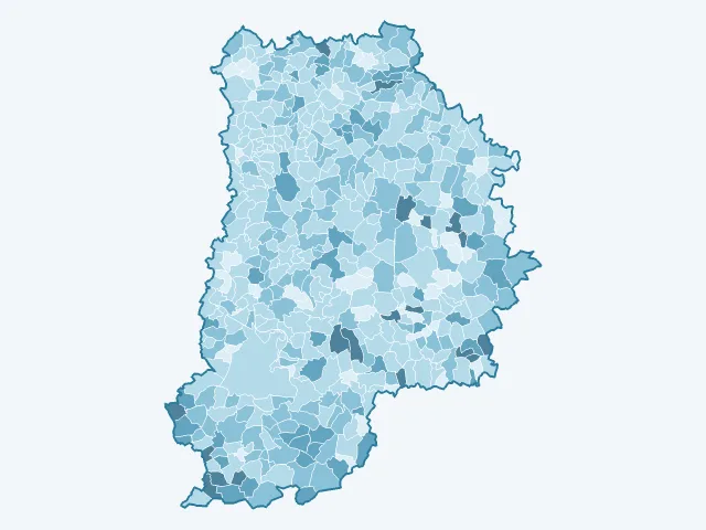 Carte du vote Jean Lassalle dans la Seine-et-Marne (77)