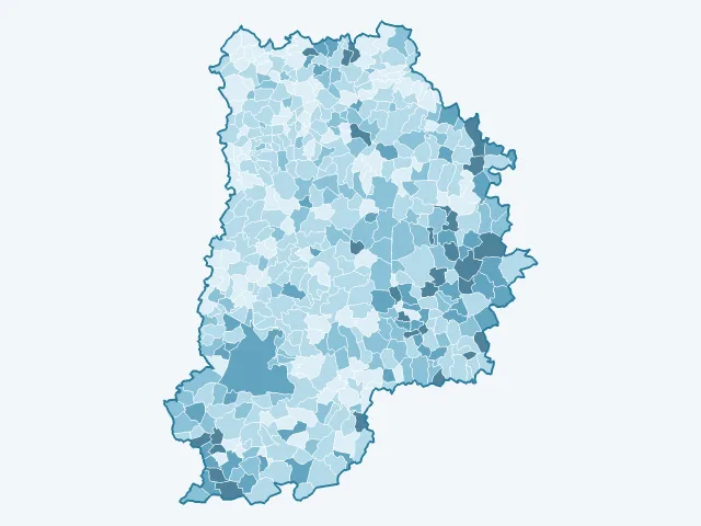 Carte du vote Valérie Pécresse dans la Seine-et-Marne (77)