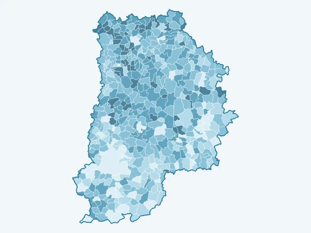 Carte de la population active dans la Seine-et-Marne (77)