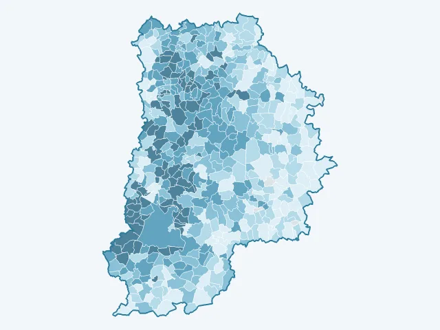 Carte du revenu moyen dans la Seine-et-Marne (77)