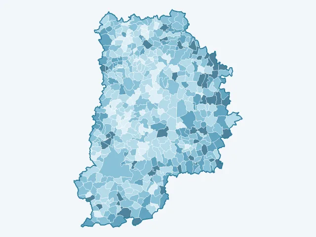 Carte du taux de chômage dans la Seine-et-Marne (77)