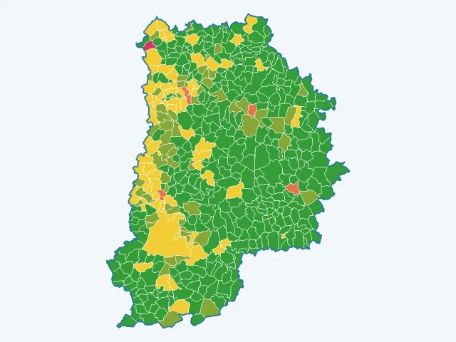 Carte de l'indice de tranquillité dans la Seine-et-Marne (77)