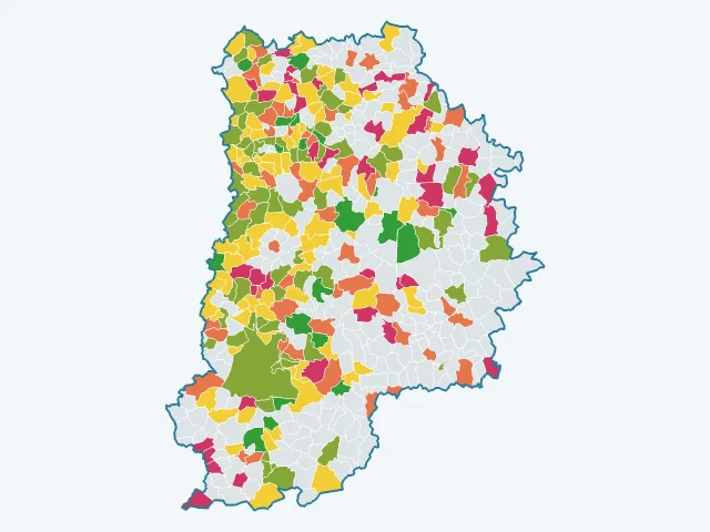 Carte de la vie pratique dans la Seine-et-Marne (77)