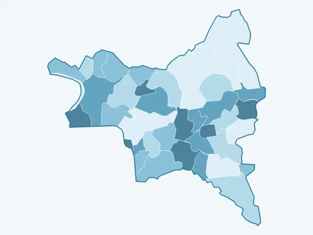 Carte des logements vacants dans la Seine-Saint-Denis (93)