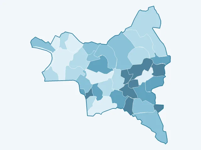 Carte du vote Éric Zemmour dans la Seine-Saint-Denis (93)