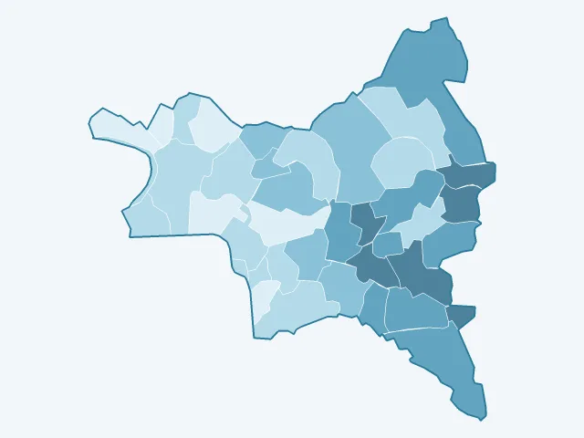 Carte du vote Jean Lassalle dans la Seine-Saint-Denis (93)