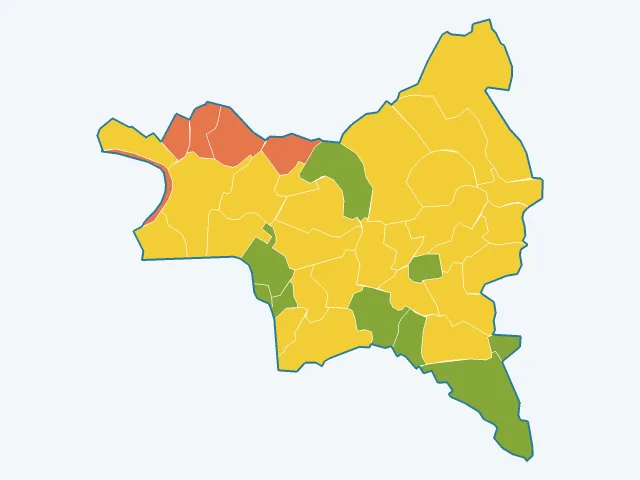 Carte de la vie pratique dans la Seine-Saint-Denis (93)