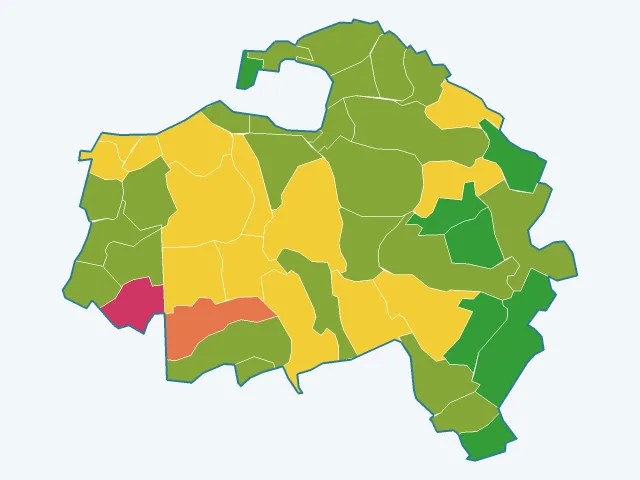 Carte des agressions physiques et sexuelles dans le Val-de-Marne (94)