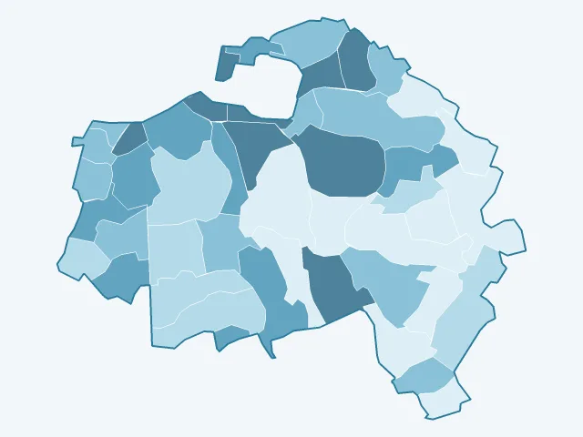 Carte des logements vacants dans le Val-de-Marne (94)