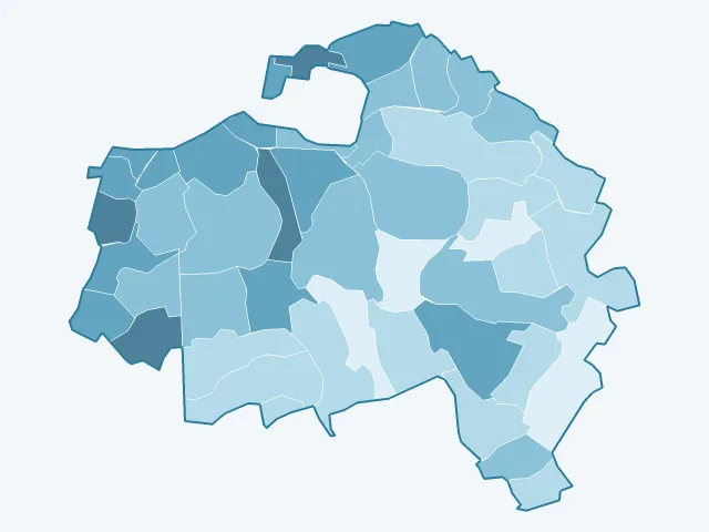 Carte du vote Anne Hidalgo dans le Val-de-Marne (94)