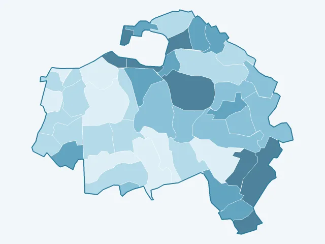 Carte du vote Éric Zemmour dans le Val-de-Marne (94)