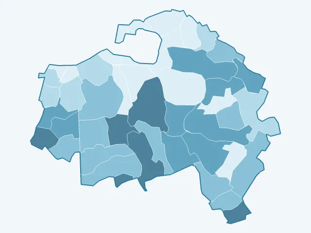 Carte du rendement locatif dans le Val-de-Marne (94)