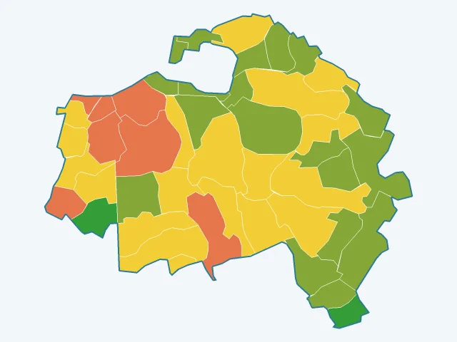 Carte du sentiment de sécurité dans le Val-de-Marne (94)