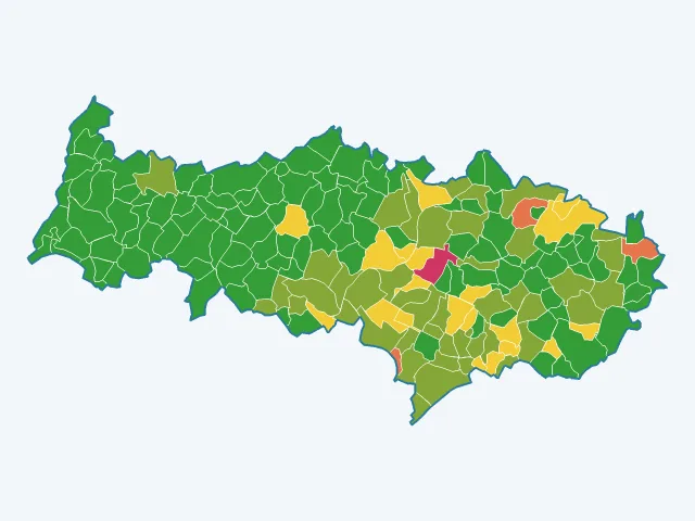 Carte des cambriolages dans le Val-d'Oise (95)