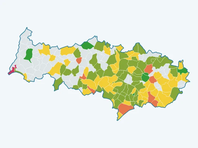 Carte de la satisfaction des habitants dans le Val-d'Oise (95)