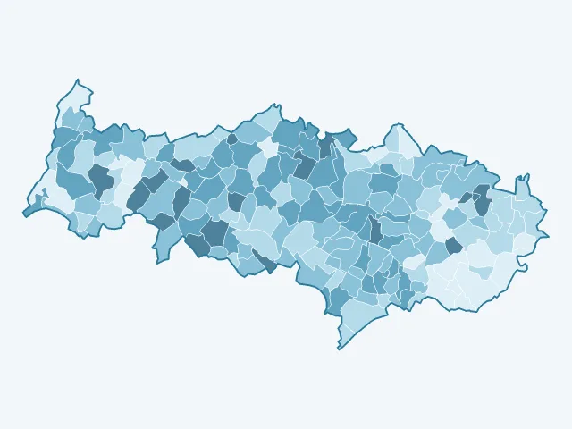 Carte du vote Yannick Jadot dans le Val-d'Oise (95)