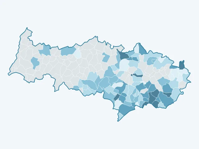 Carte du rendement locatif dans le Val-d'Oise (95)