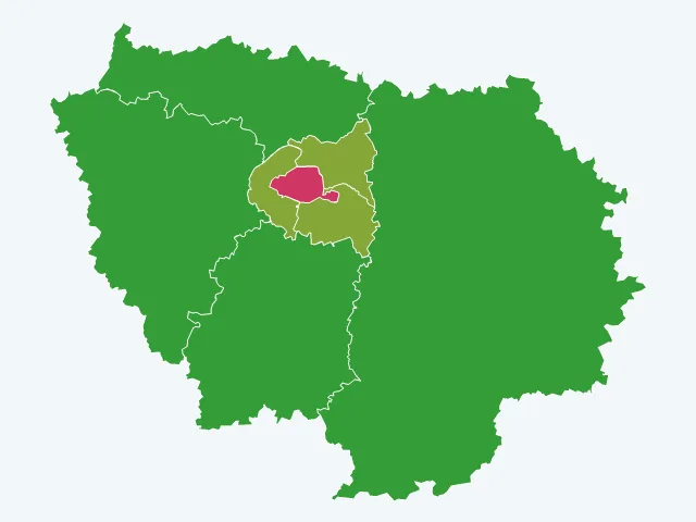 Carte des vols et dégradations en Île-de-France