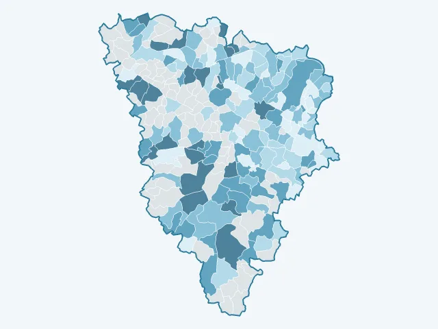 Carte de l'évolution des prix immobiliers dans les Yvelines (78)