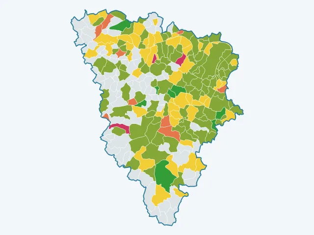 Carte de la satisfaction des habitants dans les Yvelines (78)