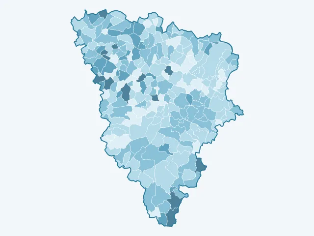 Carte du vote Fabien Roussel dans les Yvelines (78)