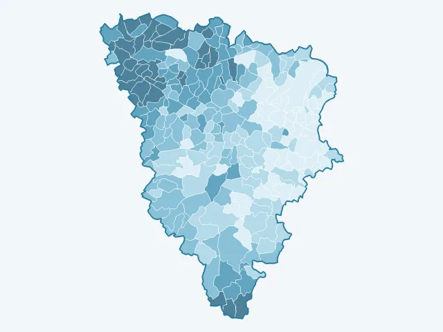 Carte du vote Marine Le Pen dans les Yvelines (78)