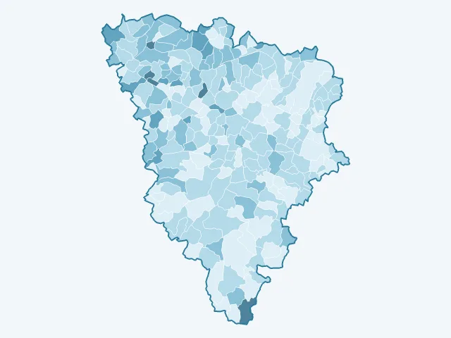 Carte du vote Nathalie Arthaud dans les Yvelines (78)