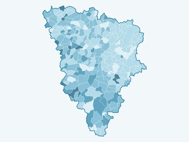 Carte du vote Nicolas Dupont-Aignan dans les Yvelines (78)