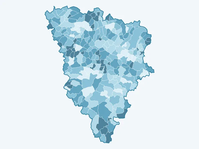 Carte de la population active dans les Yvelines (78)