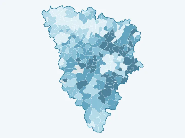 Carte du revenu moyen dans les Yvelines (78)
