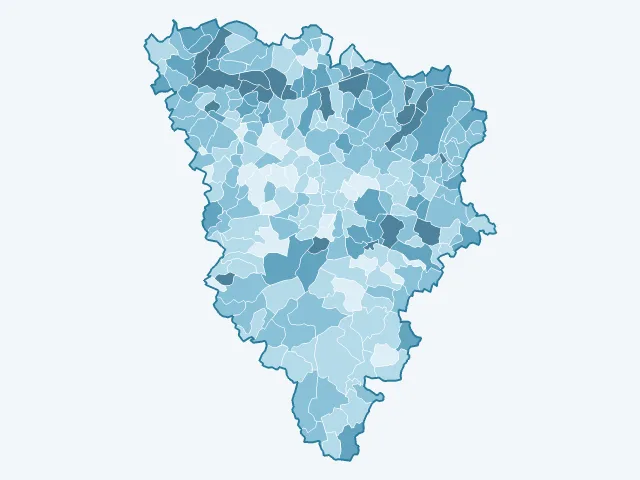 Carte du taux de chômage dans les Yvelines (78)