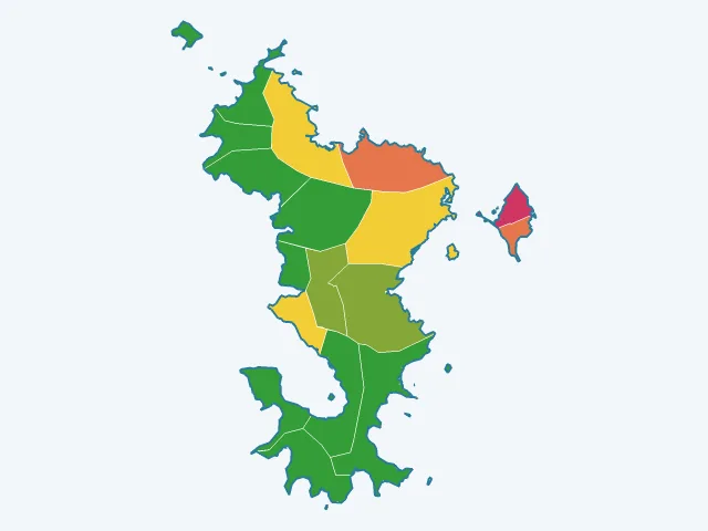 Carte des infractions liées aux stupéfiants à Mayotte (976)