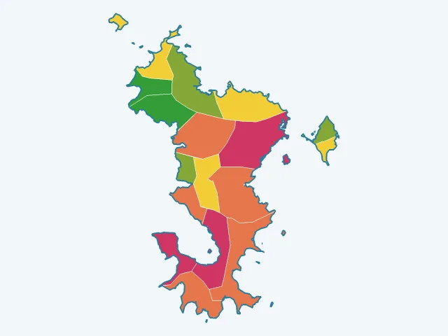 Carte des vols et dégradations à Mayotte (976)